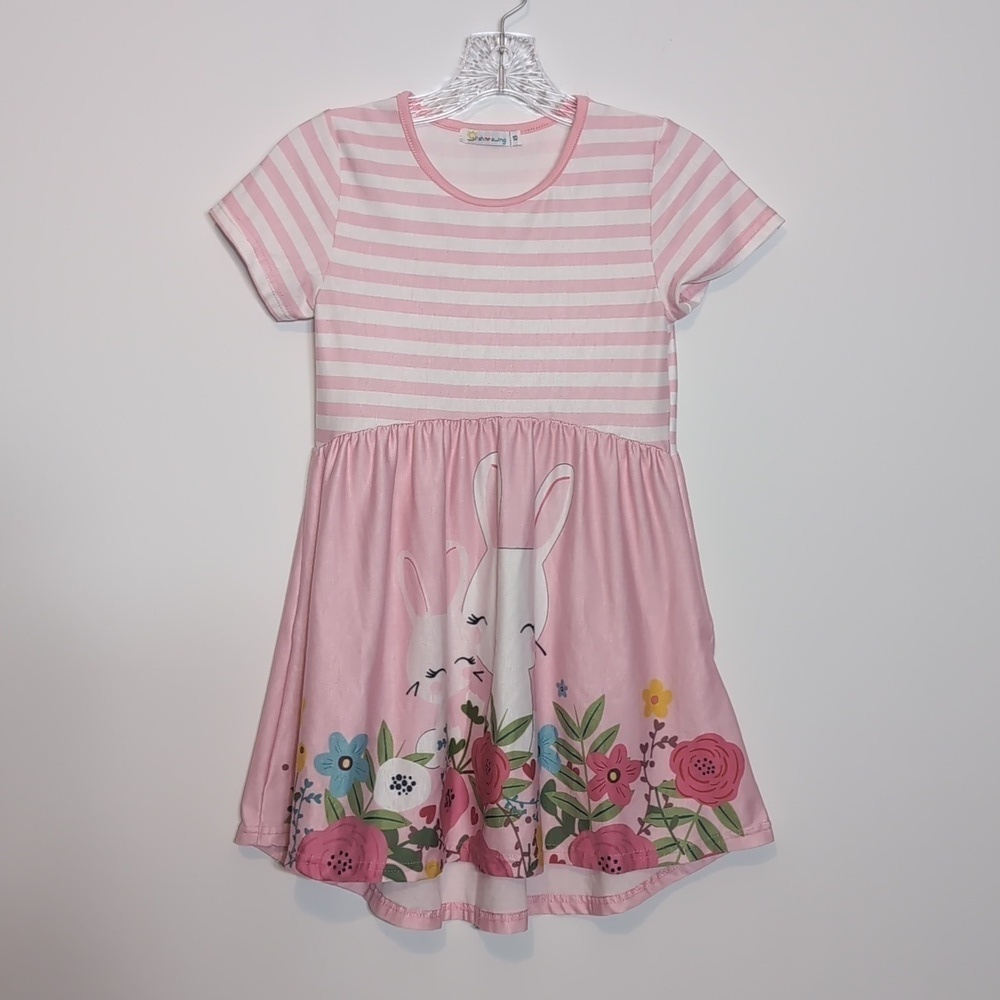 Girls Spring Easter Bunny Rabbit Dress
